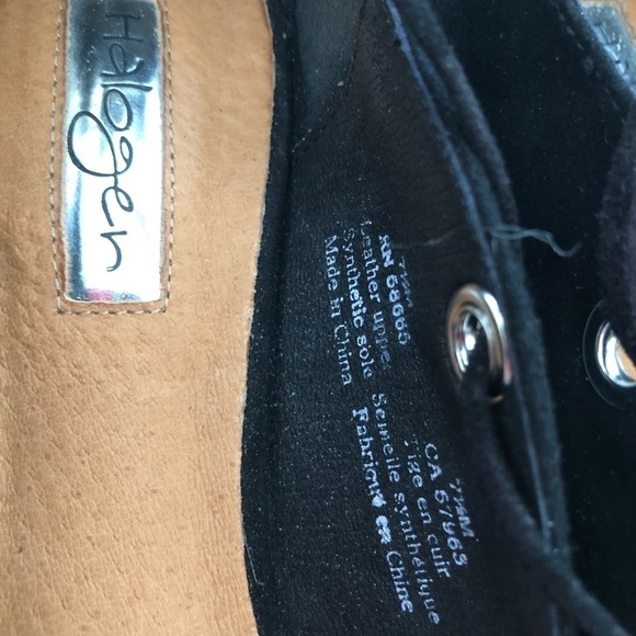 Halogen Nella Ghillie Black Suede Flats - Picture 3 of 8